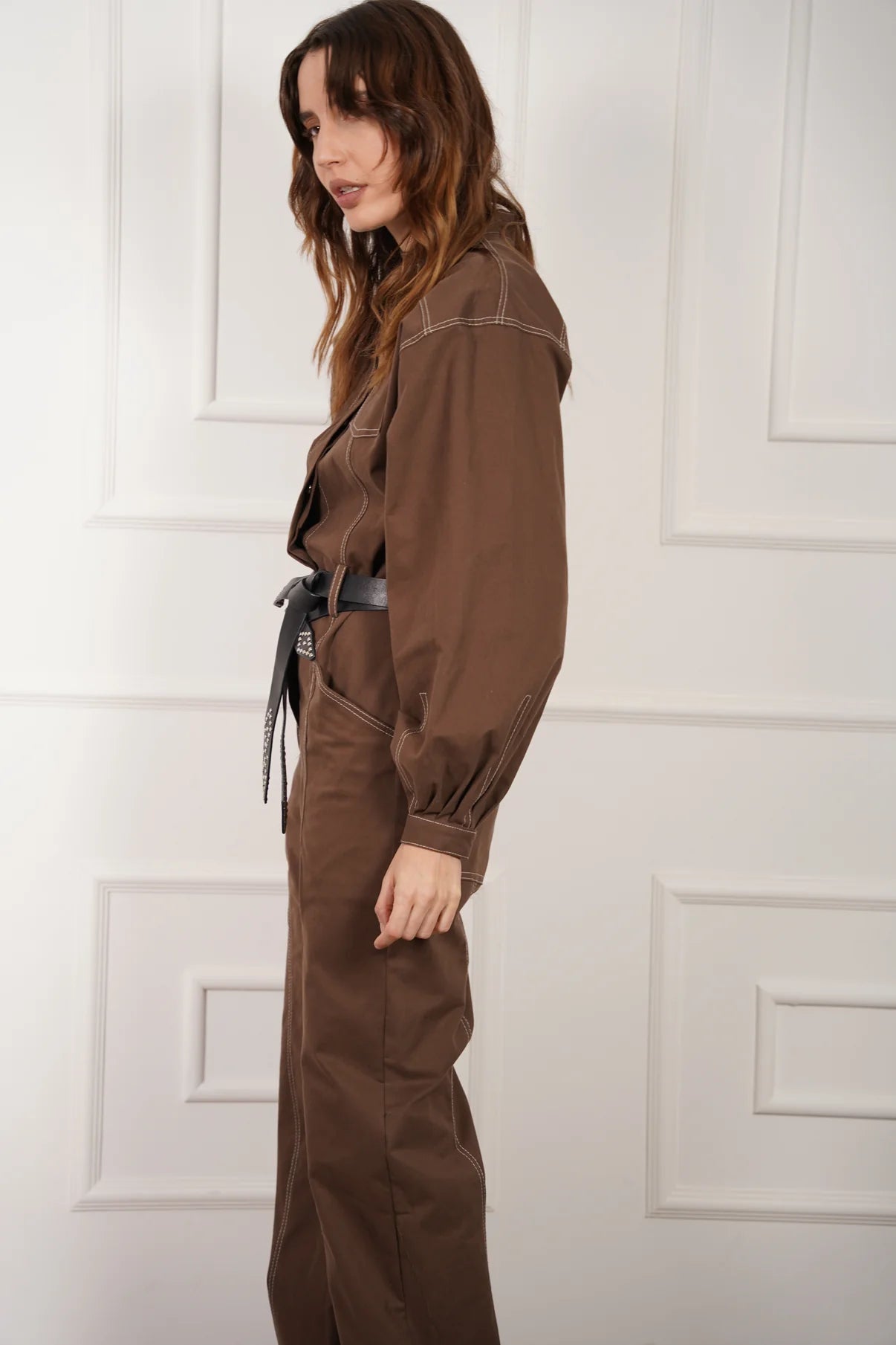 Cleo Jumpsuit - Brown