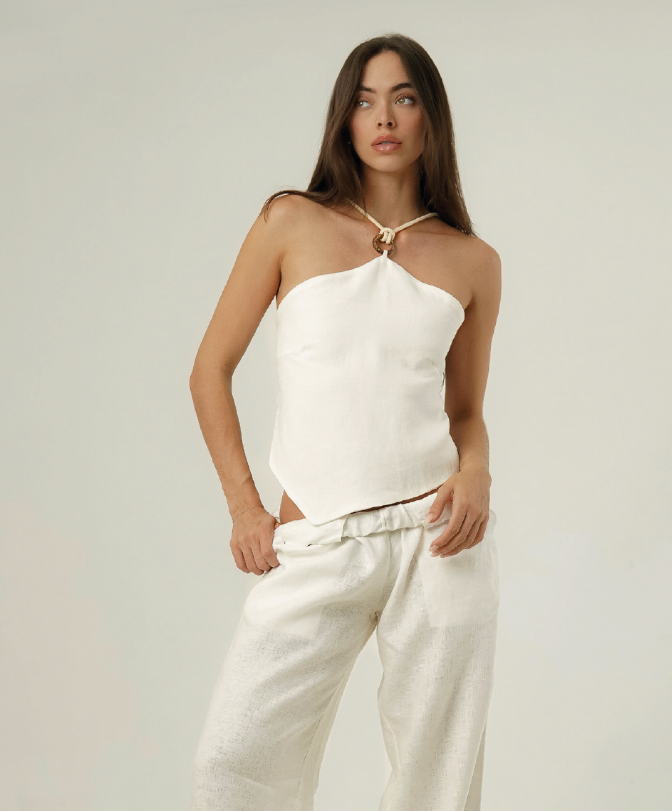 White Tibirre Top