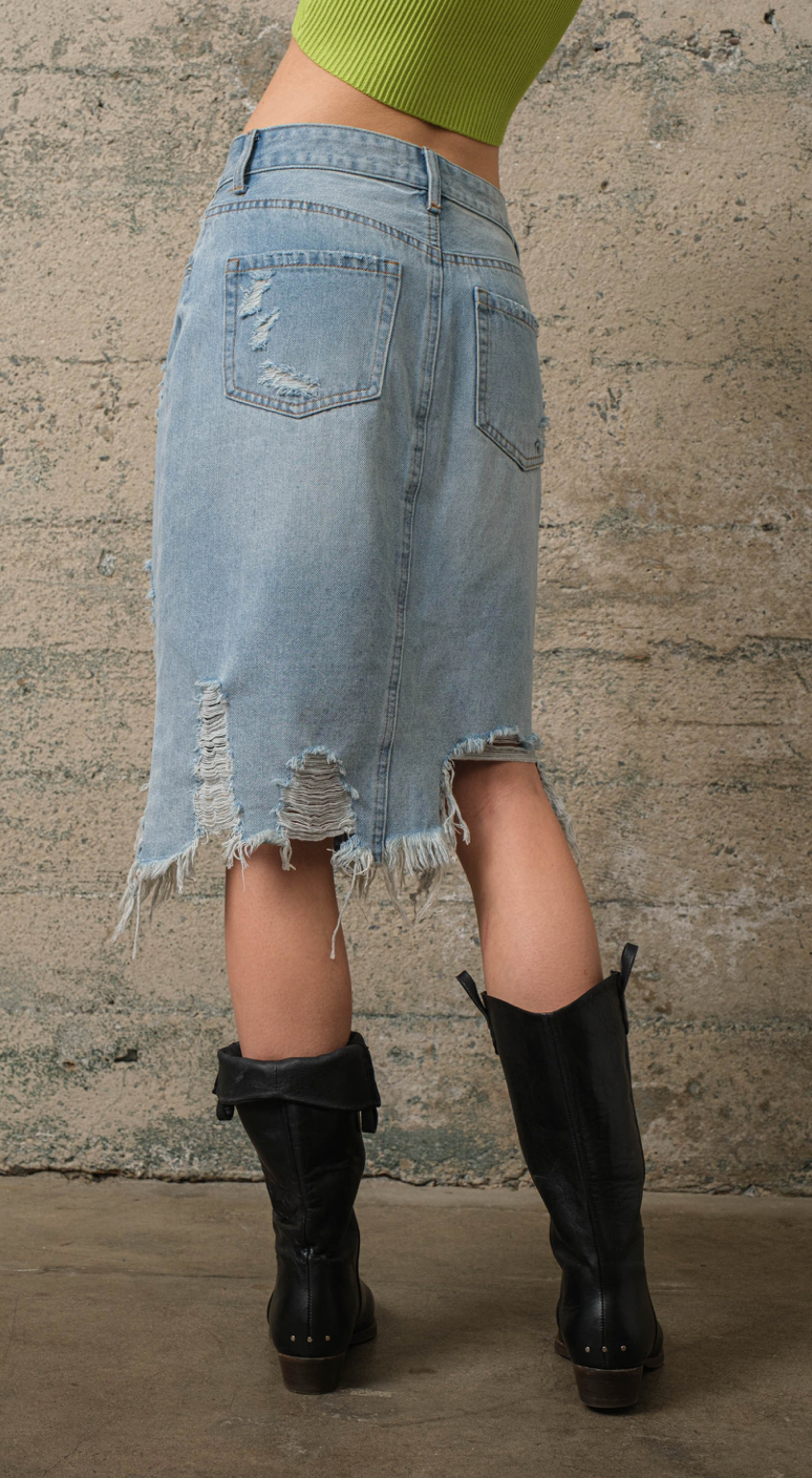 Mindy Denim Skirt
