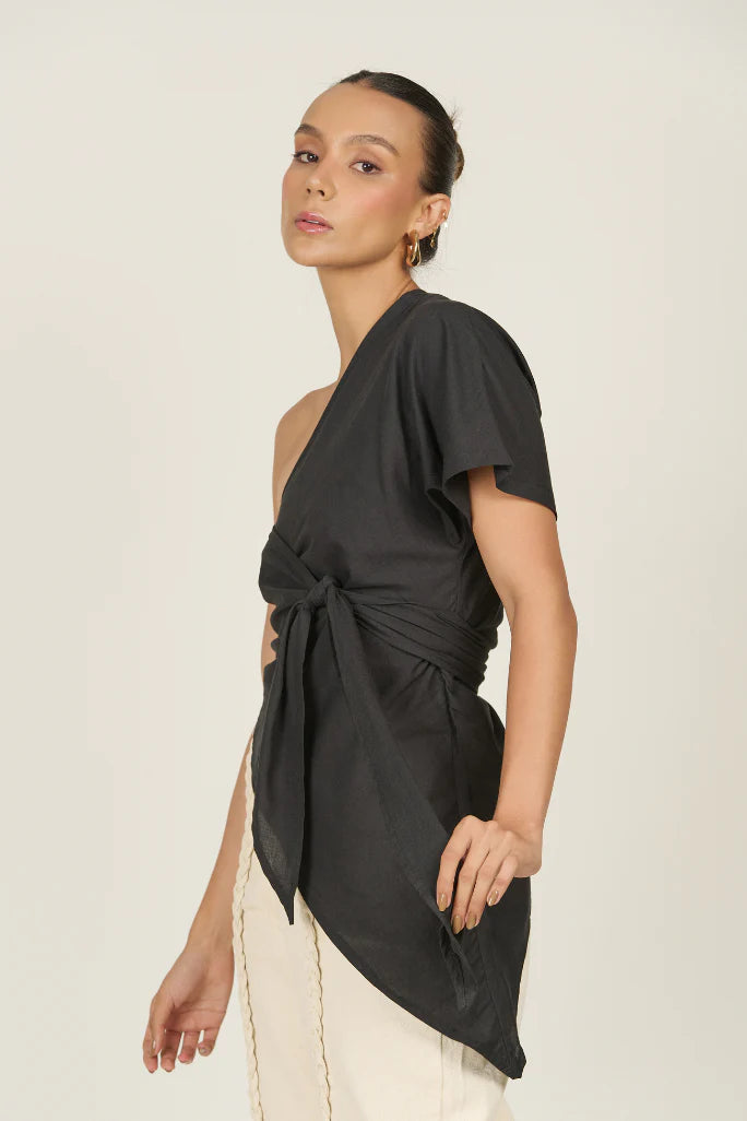Knotted Top - Black