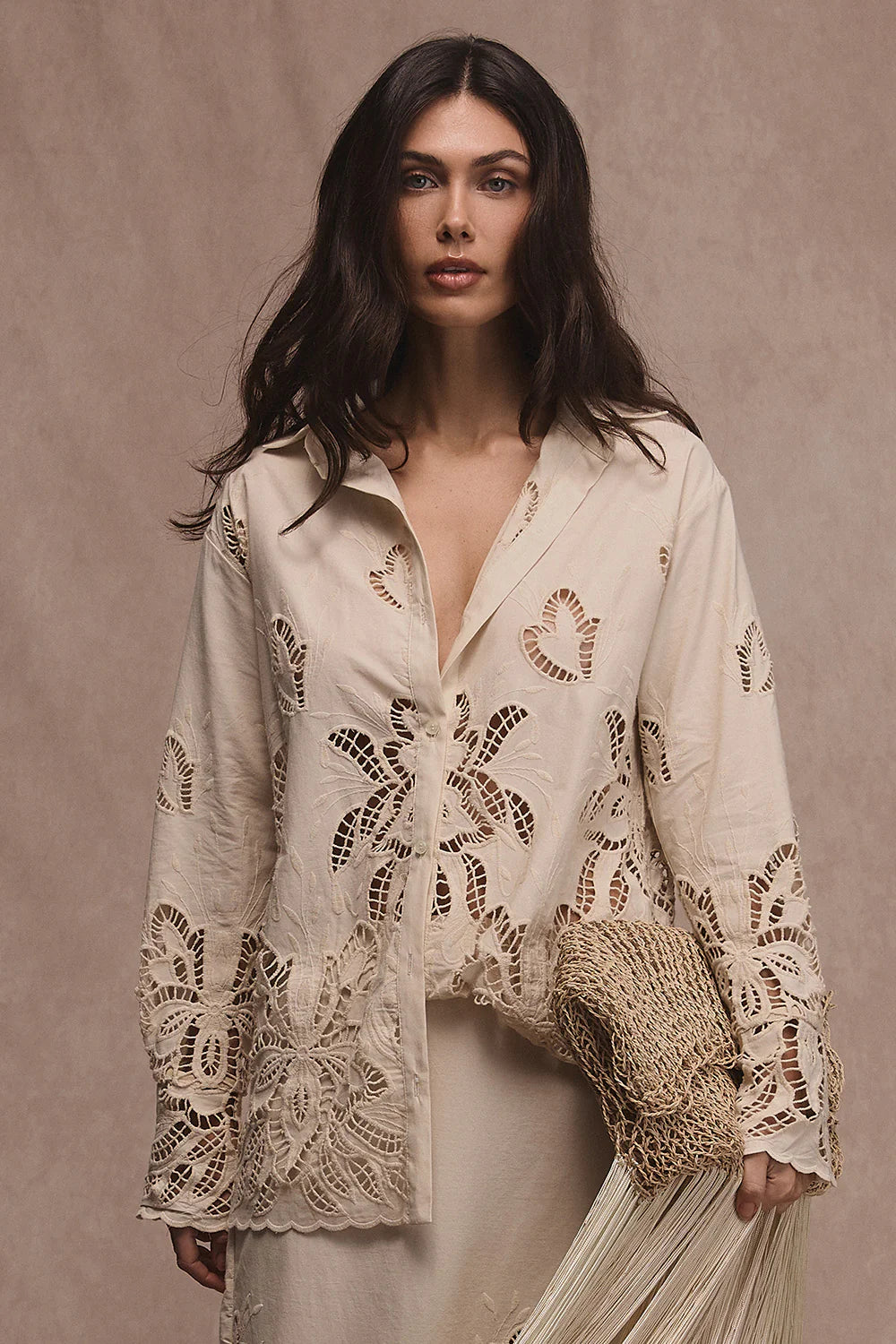 Solea Long Sleeve Button-Up Top