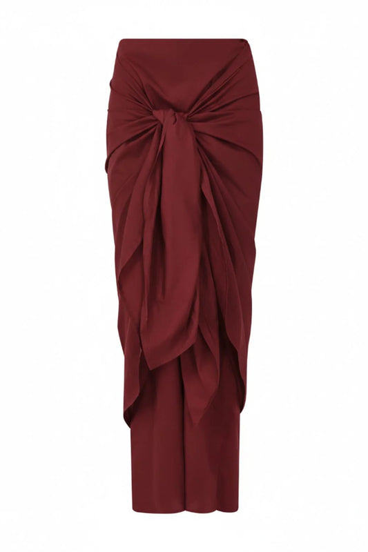 Kowloon Skirt - Burgundy